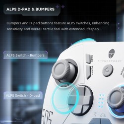 Thunderobot G50S Wireless Hall Effect PC Gamepad - White (Boxed) — Buy in Cyprus with Fast Delivery