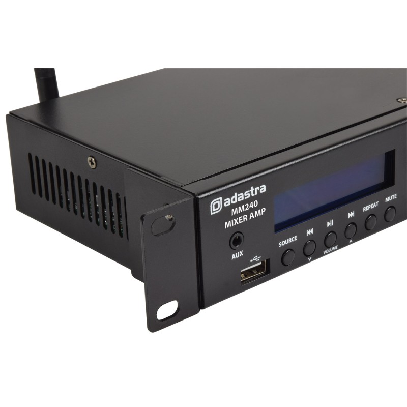 Buy Adastra MM240 Rackmount Amplifier - 953.030UK - 2x120W@4ohms USB BT FM in Cyprus, Nicosia, Limassol, Larnaka, Pafos