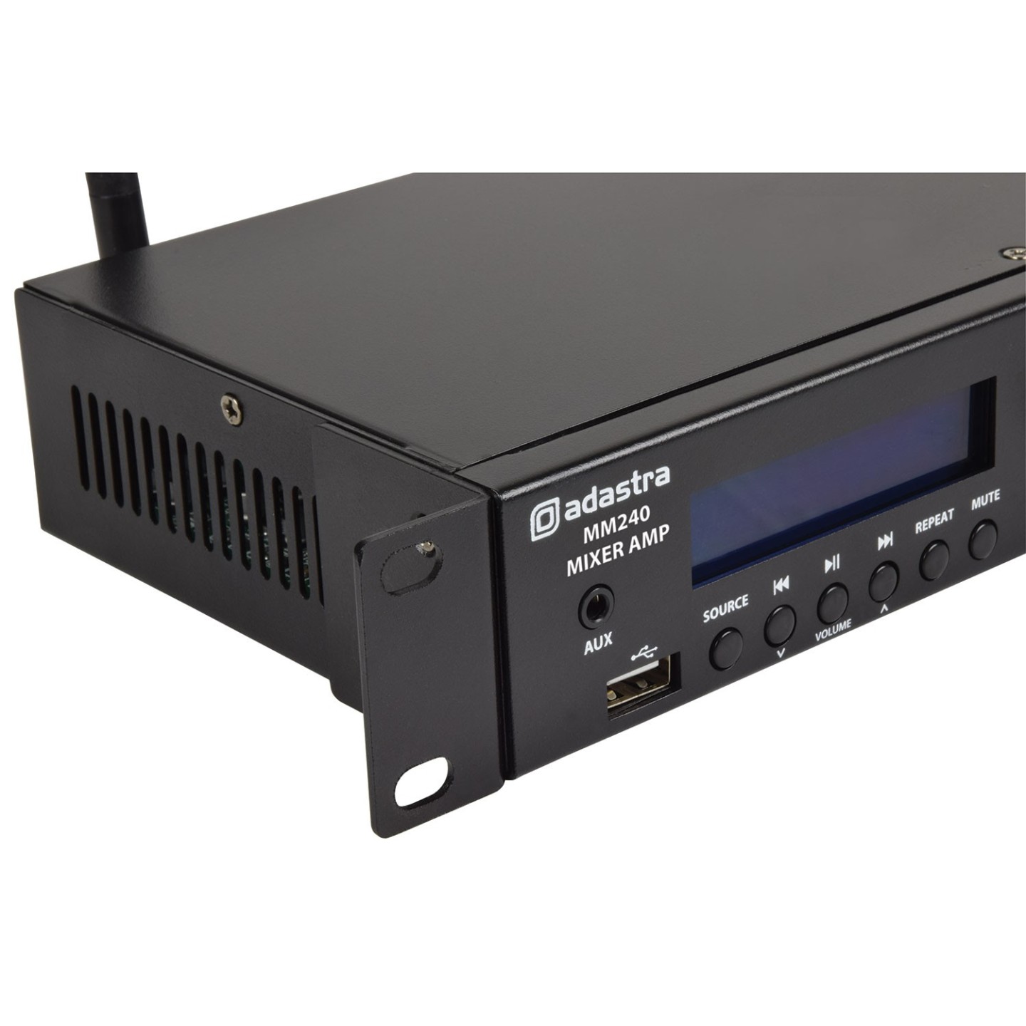 Adastra MM240 Rackmount Amplifier - 953.030UK - 2x120W@4ohms USB BT FM — Buy in Cyprus with Fast Delivery