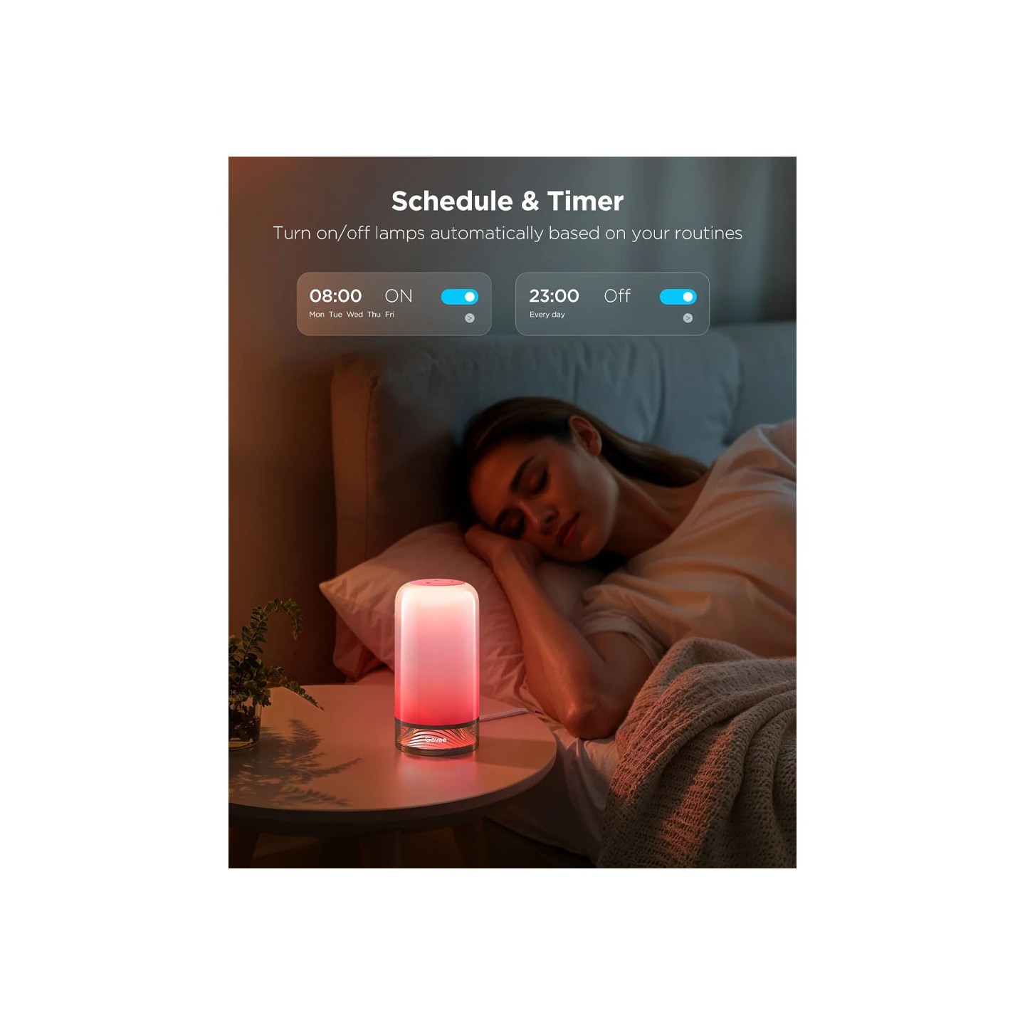 Govee RGBICWW Smart Table Lamp 2 - H6022 - Smart Table Lamp — Buy in Cyprus with Fast Delivery