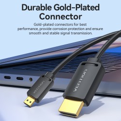 Buy Vention HDMI to HDMI Mini Cable - AGHBI - HDMI to HDMI Mini Cable - 3.0m in Cyprus, Nicosia, Limassol, Larnaka, Pafos