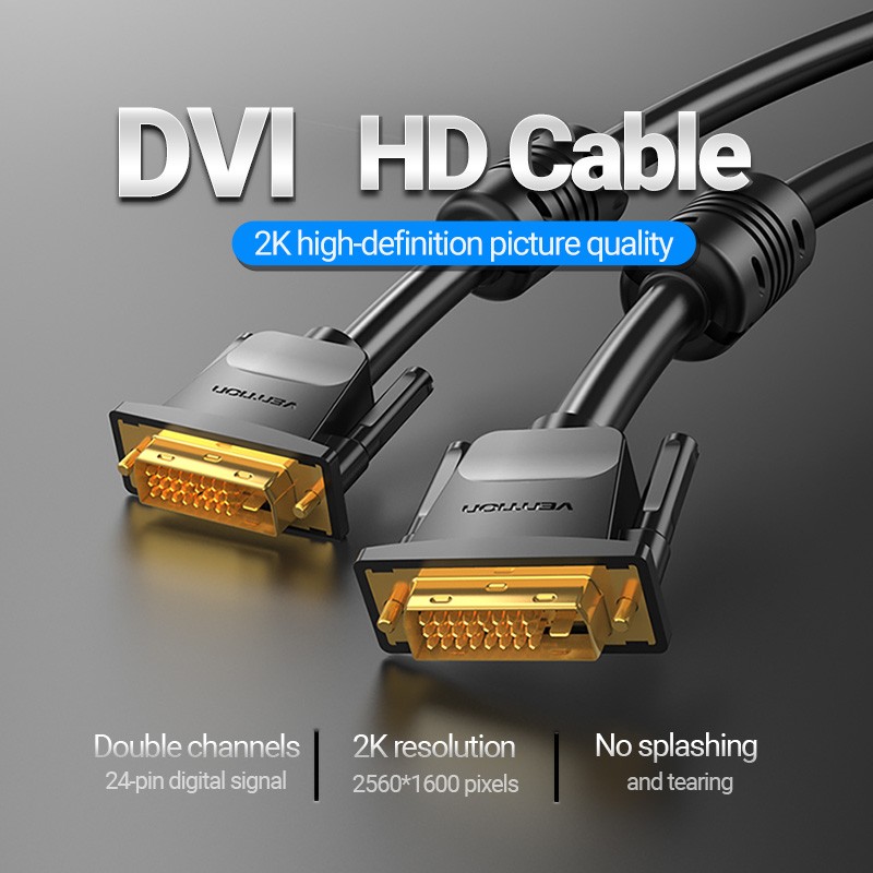 Buy Vention DVI 24+1 Male to Male Cable - 1.5m - EAABG -  in Cyprus, Nicosia, Limassol, Larnaka, Pafos