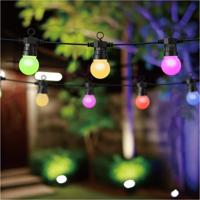 Buy WOOX Smart LED Decorative String Light Bulbs - R5195 - IP65 RGB & CCT 9.0m I... in Cyprus, Nicosia, Limassol, Larnaka, Pafos