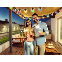 Buy WOOX Smart LED Decorative String Light Bulbs - R5195 - IP65 RGB & CCT 9.0m I... in Cyprus, Nicosia, Limassol, Larnaka, Pafos