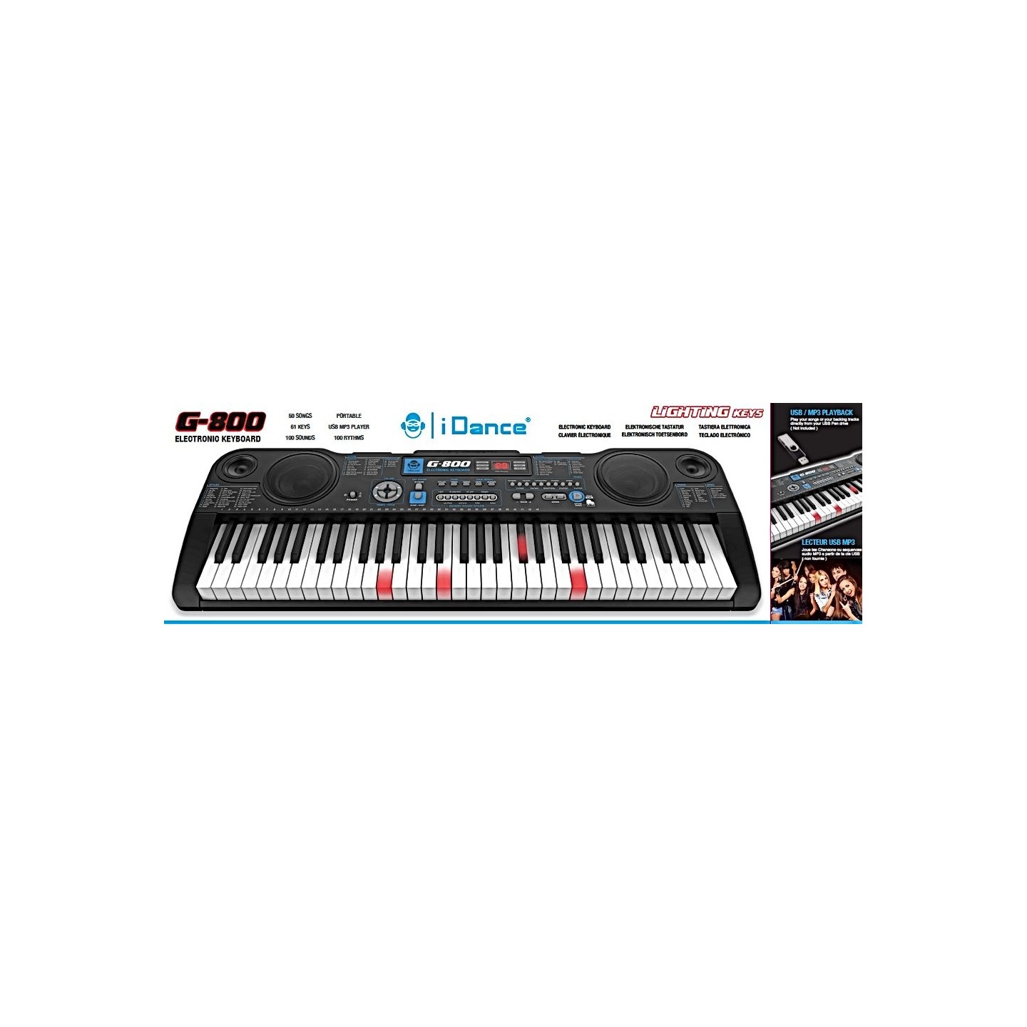 iDance Electronic Keyboard - G800 - Electronic Keyboard 61 Keys — Buy in Cyprus with Fast Delivery