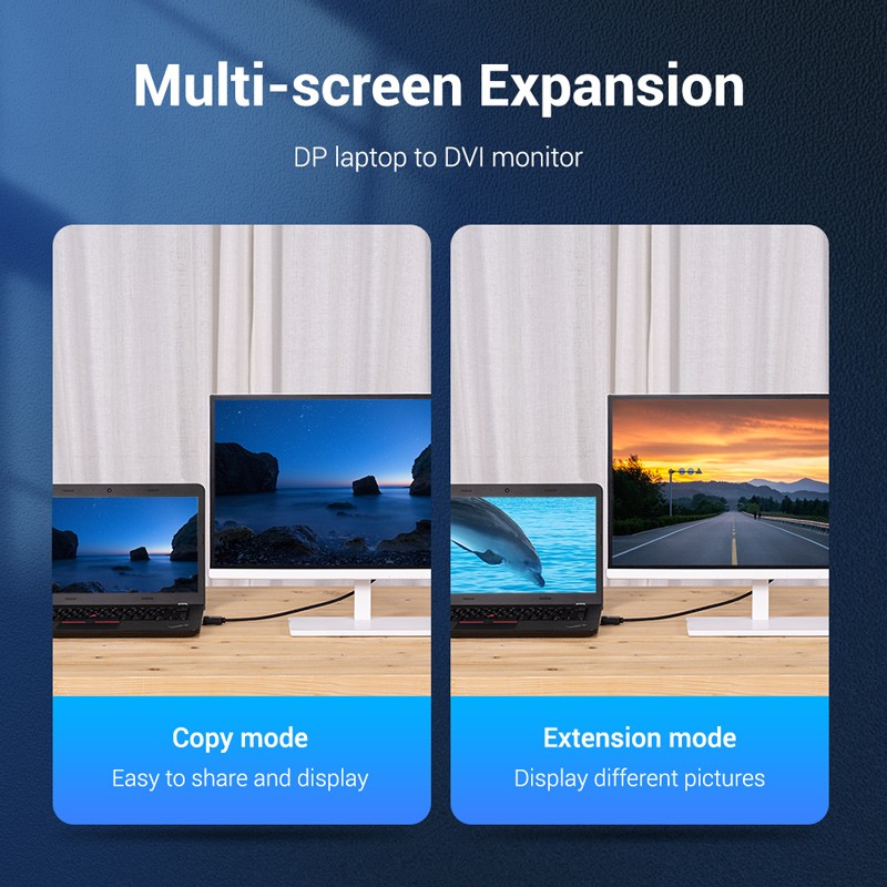 Buy Vention DisplayPort Cable to DVI-D 24+1 - HAFBG - 1.5m in Cyprus, Nicosia, Limassol, Larnaka, Pafos