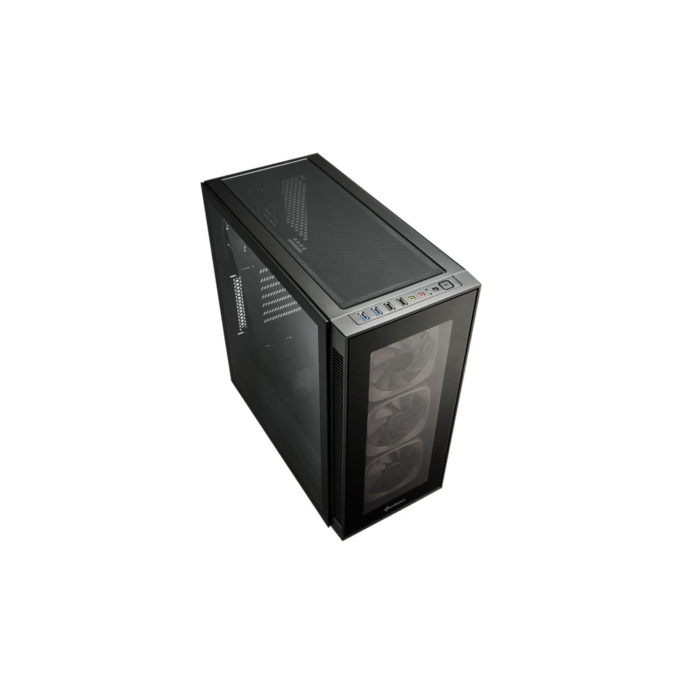 Sharkoon TG6 RGB - Mid Tower PC Case - Black, Tempered Glass & RGB, ATX/mATX/Mini-ITX, 400mm GPU