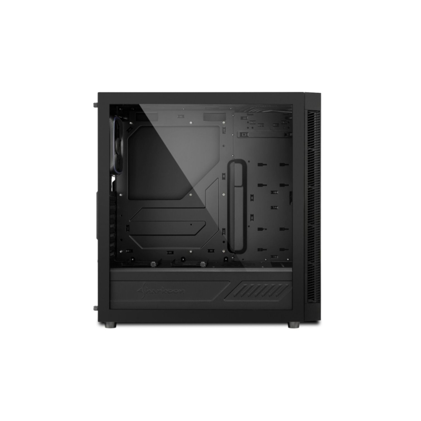 Sharkoon TG6 RGB - Mid Tower PC Case - Black, Tempered Glass & RGB, ATX/mATX/Mini-ITX, 400mm GPU
