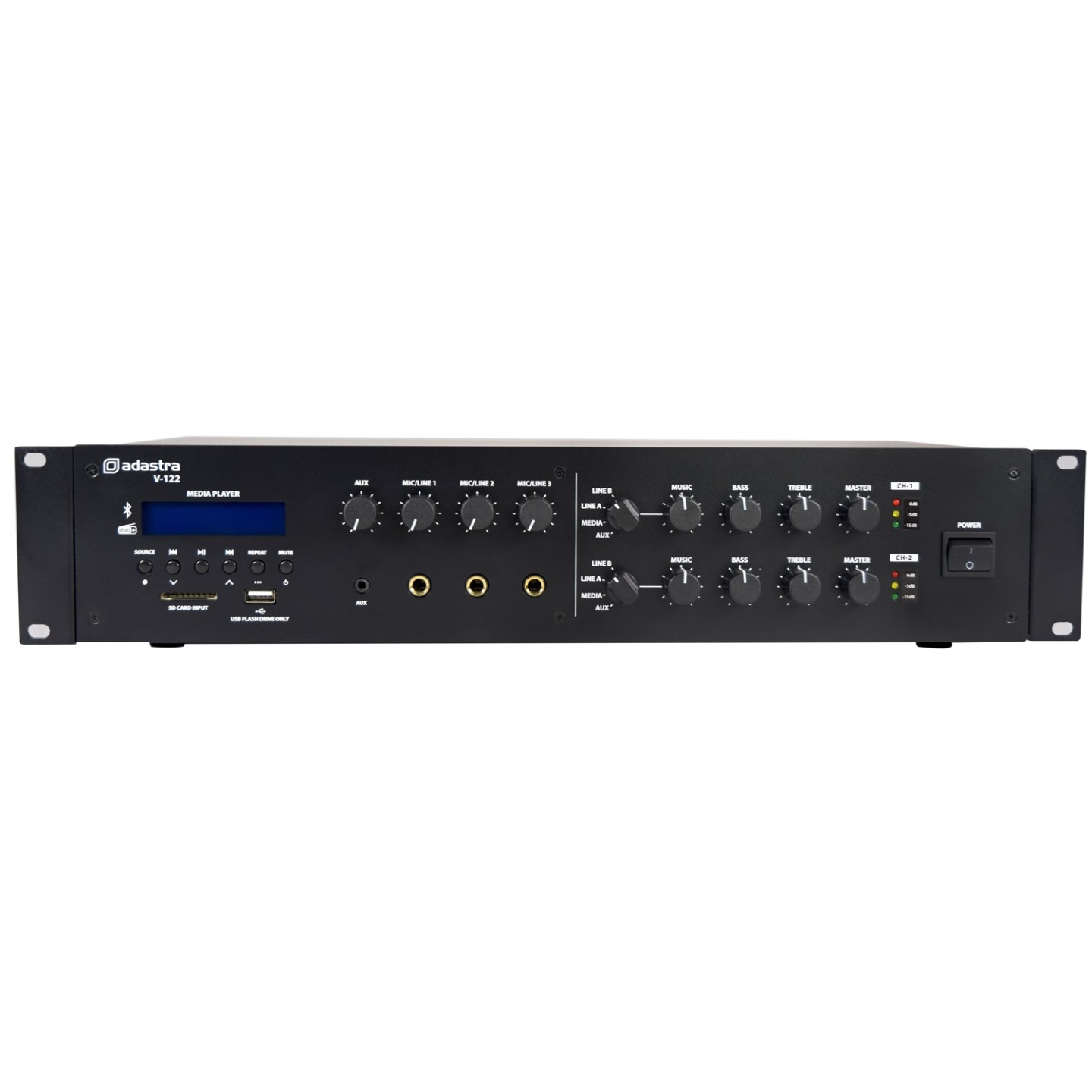 Adastra V122 100V Matrix Amplifier 2x120W FM USB BT - 953.251UK - 2x120W FM USB BT — Buy in Cyprus with Fast Delivery