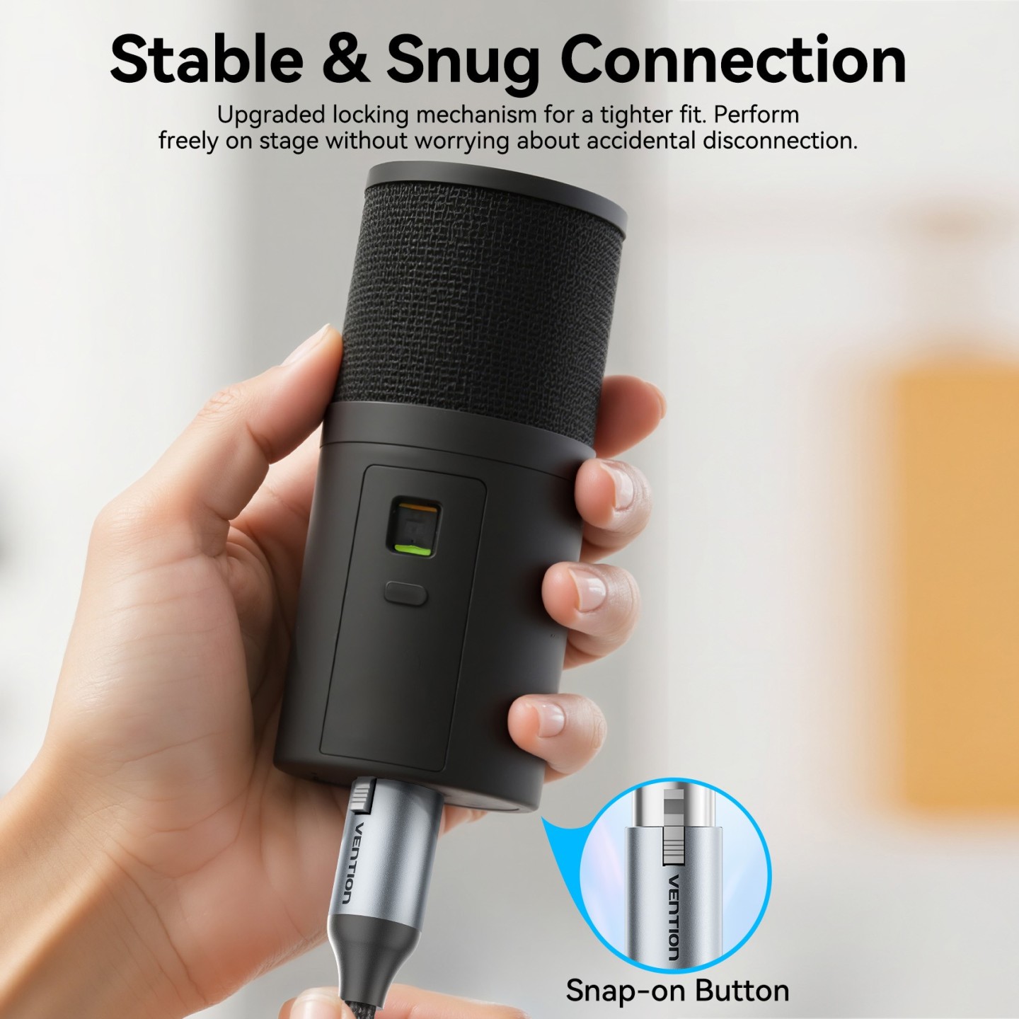 Vention AUDIO 6.3mm to XLR M-F Cable Braided-Metal - BKGHI - 2.0m — Buy in Cyprus with Fast Delivery