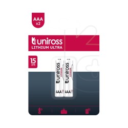 Buy Uniross Lithium AAA Battery - 1250mAh (2pack) in Cyprus, Nicosia, Limassol, Larnaka, Pafos