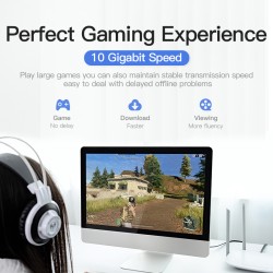 Buy Vention Network Cable - ICABN - CAT7 Flat 15.0m Black in Cyprus, Nicosia, Limassol, Larnaka, Pafos