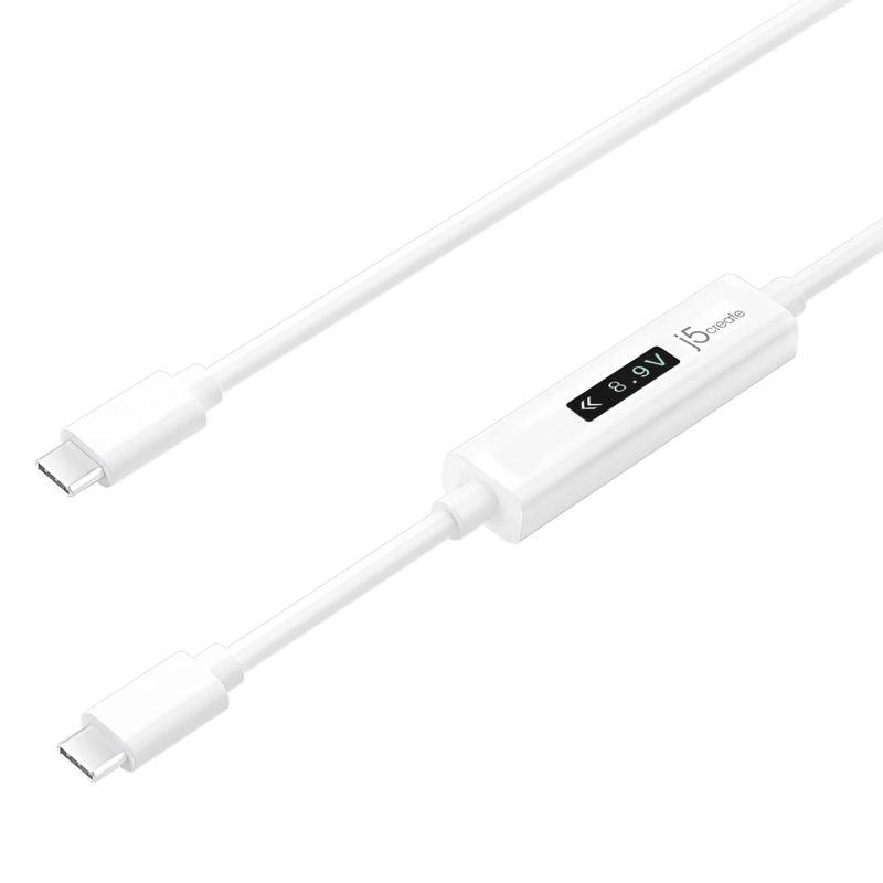 Buy j5create Charging Cable USB-C to USB-C - JUCP14 - with OLED Dynamic Power Me... in Cyprus, Nicosia, Limassol, Larnaka, Pafos