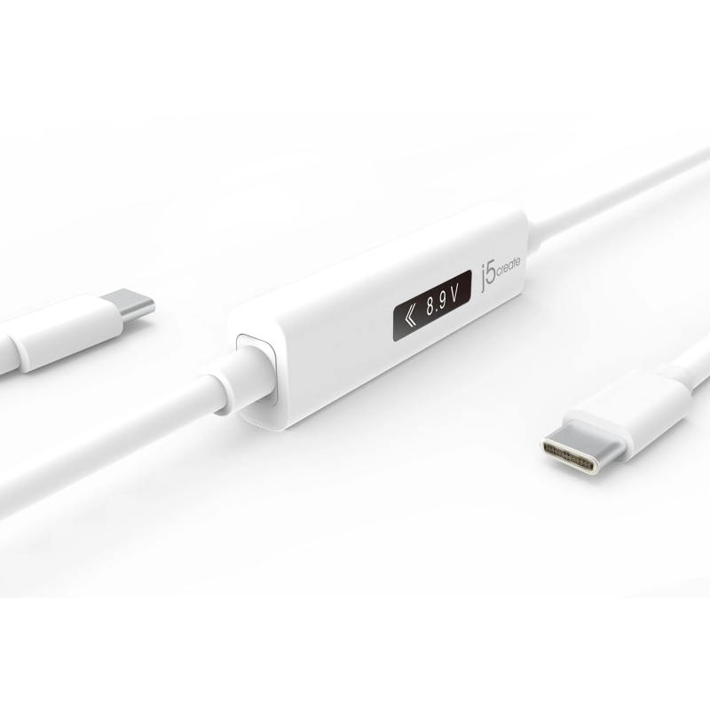 Buy j5create Charging Cable USB-C to USB-C - JUCP14 - with OLED Dynamic Power Me... in Cyprus, Nicosia, Limassol, Larnaka, Pafos