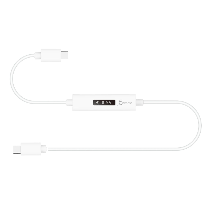 Buy j5create Charging Cable USB-C to USB-C - JUCP14 - with OLED Dynamic Power Me... in Cyprus, Nicosia, Limassol, Larnaka, Pafos
