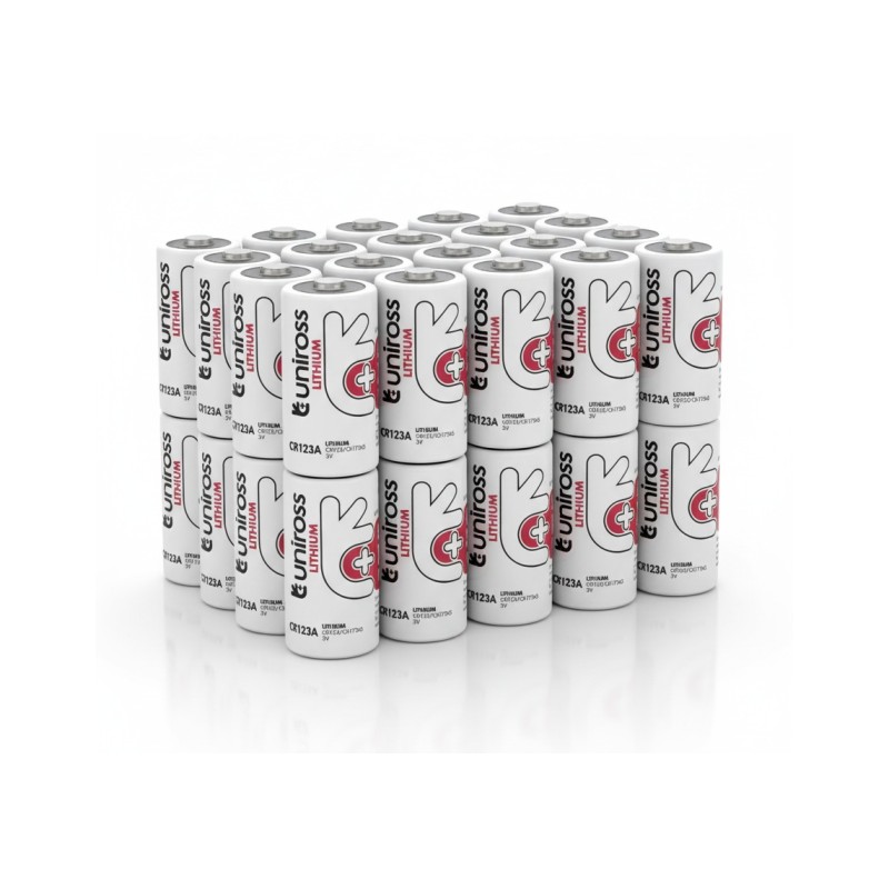 Buy Uniross Lithium CR123A 3V Battery - UBCR123A - 40pcs in Cyprus, Nicosia, Limassol, Larnaka, Pafos