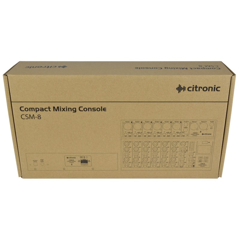 Buy Citronic CSM-8 Mixer - 170.873UK - 8ch USB BT Play-Rec in Cyprus, Nicosia, Limassol, Larnaka, Pafos
