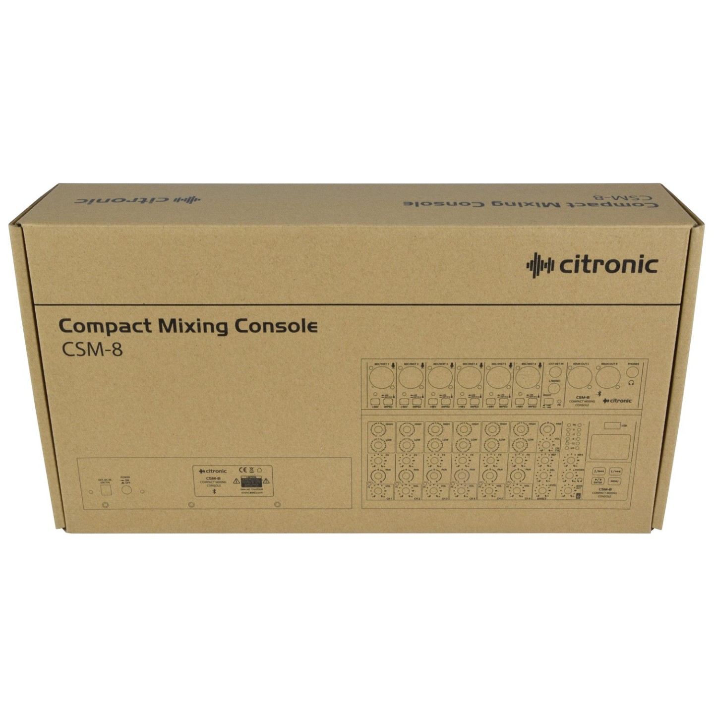 Citronic CSM-8 Mixer - 170.873UK - 8ch USB BT Play-Rec — Buy in Cyprus with Fast Delivery