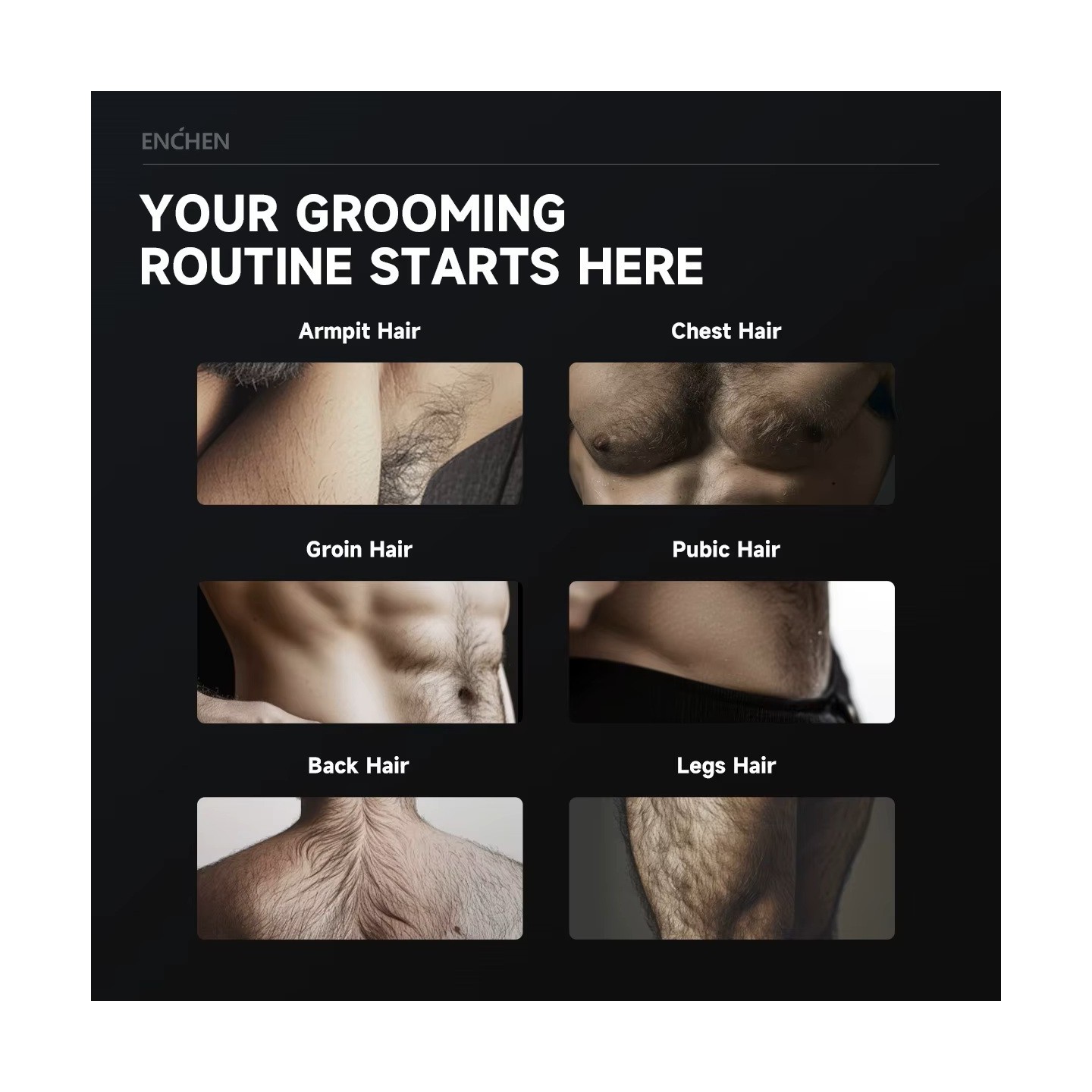 Enchen Body Hair Trimmer - SPARK 2 - USB-C 600mAh — Buy in Cyprus with Fast Delivery