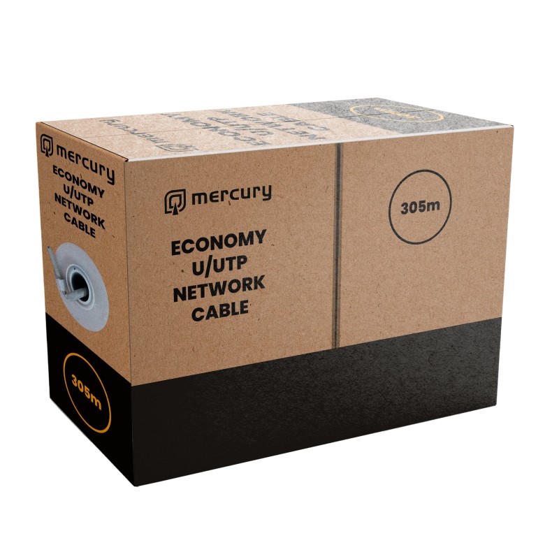 Buy Mercury Economy CAT6 CCA UTP Cable - 808.025UK - 305m in Cyprus, Nicosia, Limassol, Larnaka, Pafos
