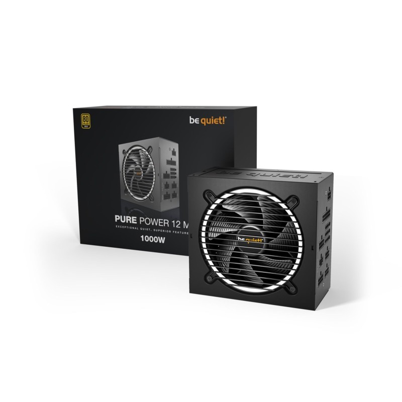 Buy be quiet! Pure Power 12 M 1000W - Fully-Modular ATX 3.1 PSU, 80 PLUS Gold, 1... in Cyprus, Nicosia, Limassol, Larnaka, Pafos