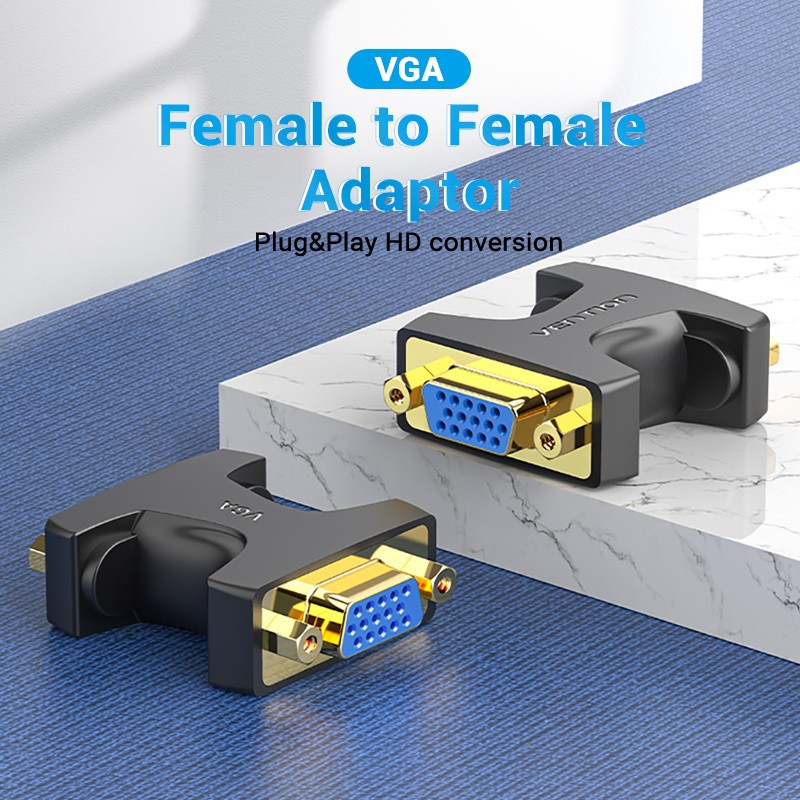 Buy Vention VGA Coupler Female to Female - DDGB0 - Connect 2 VGA Cables in Cyprus, Nicosia, Limassol, Larnaka, Pafos