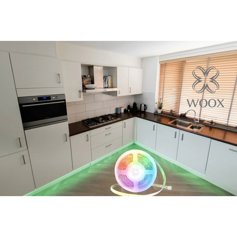 Buy WOOX Smart RGB LED Strip Kit - R5149 - Smart RGB LED Strip Kit 24W IP64 with... in Cyprus, Nicosia, Limassol, Larnaka, Pafos