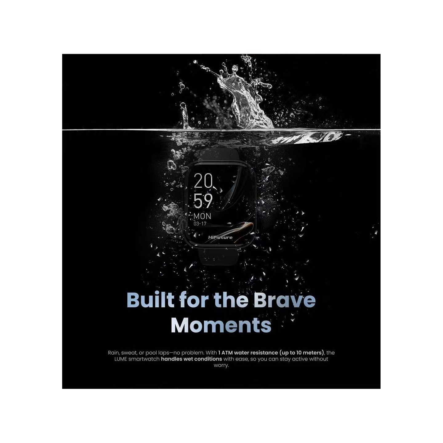 HiFuture Fashion SmartWatch - LUME - Black — Buy in Cyprus with Fast Delivery