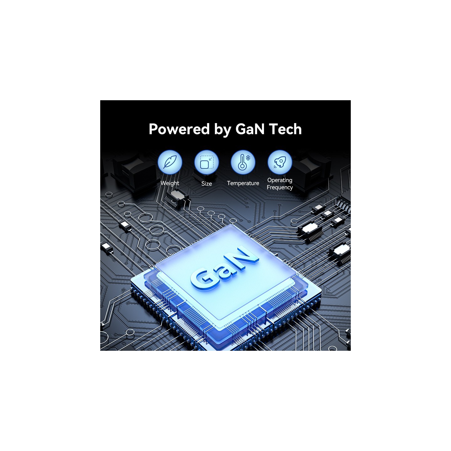 Vention Charger Desktop Station 100W 2xC 2xA+240W Cable Black - FBSBG-UK - 100W 2xC 2xA+240W Cable Black