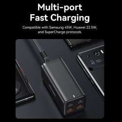 Buy Vention Charger Desktop Station 100W 2xC 2xA+240W Cable Black - FBSBG-UK - 1... in Cyprus, Nicosia, Limassol, Larnaka, Pafos