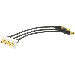 Buy AV:Link Wall Plate Module - 122.555UK - Wall Plate Module 3RCA Audio-Video in Cyprus, Nicosia, Limassol, Larnaka, Pafos