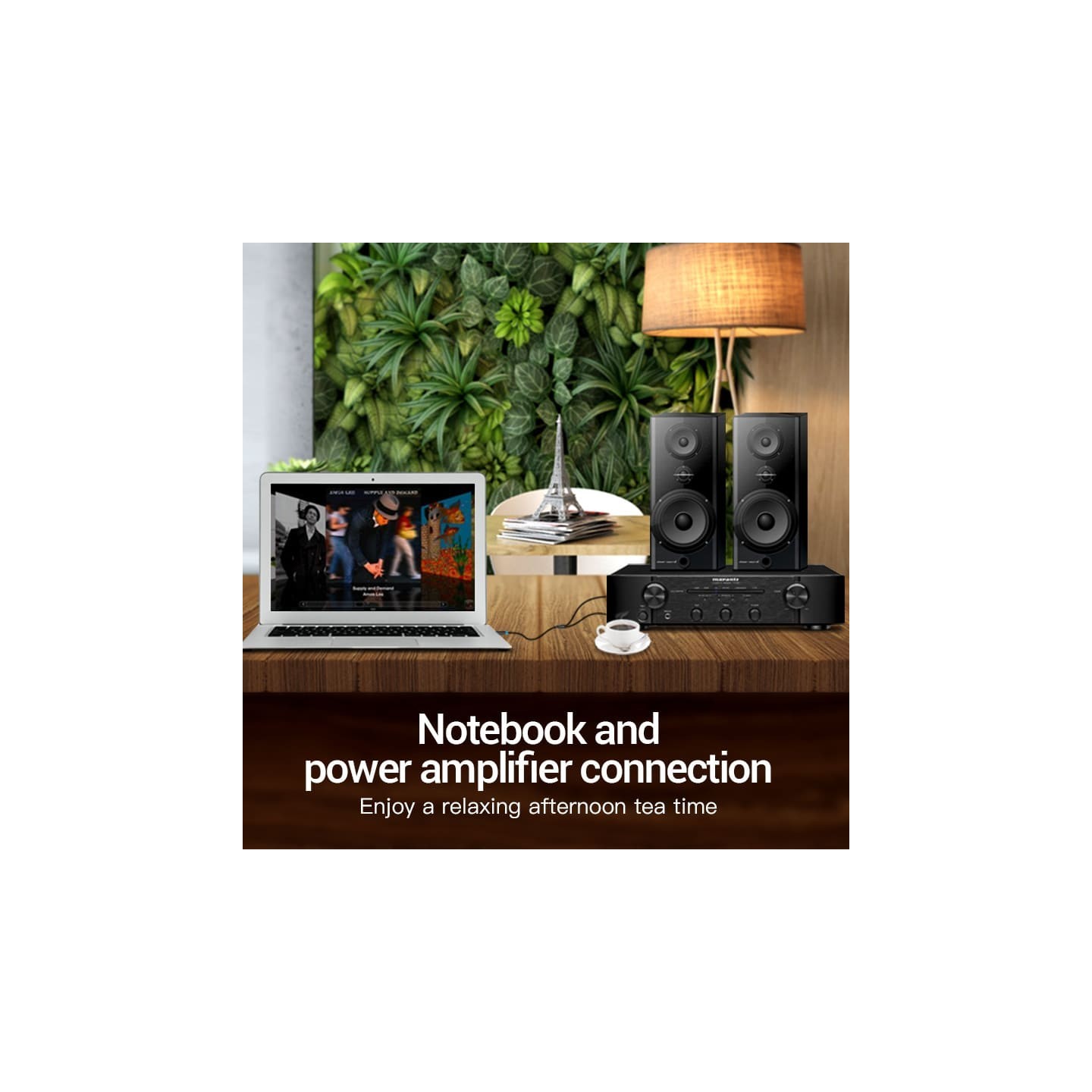 Vention Audio - BACBI - 3.5mm M to 2x6.3mm M Cable 3.0m — Buy in Cyprus with Fast Delivery