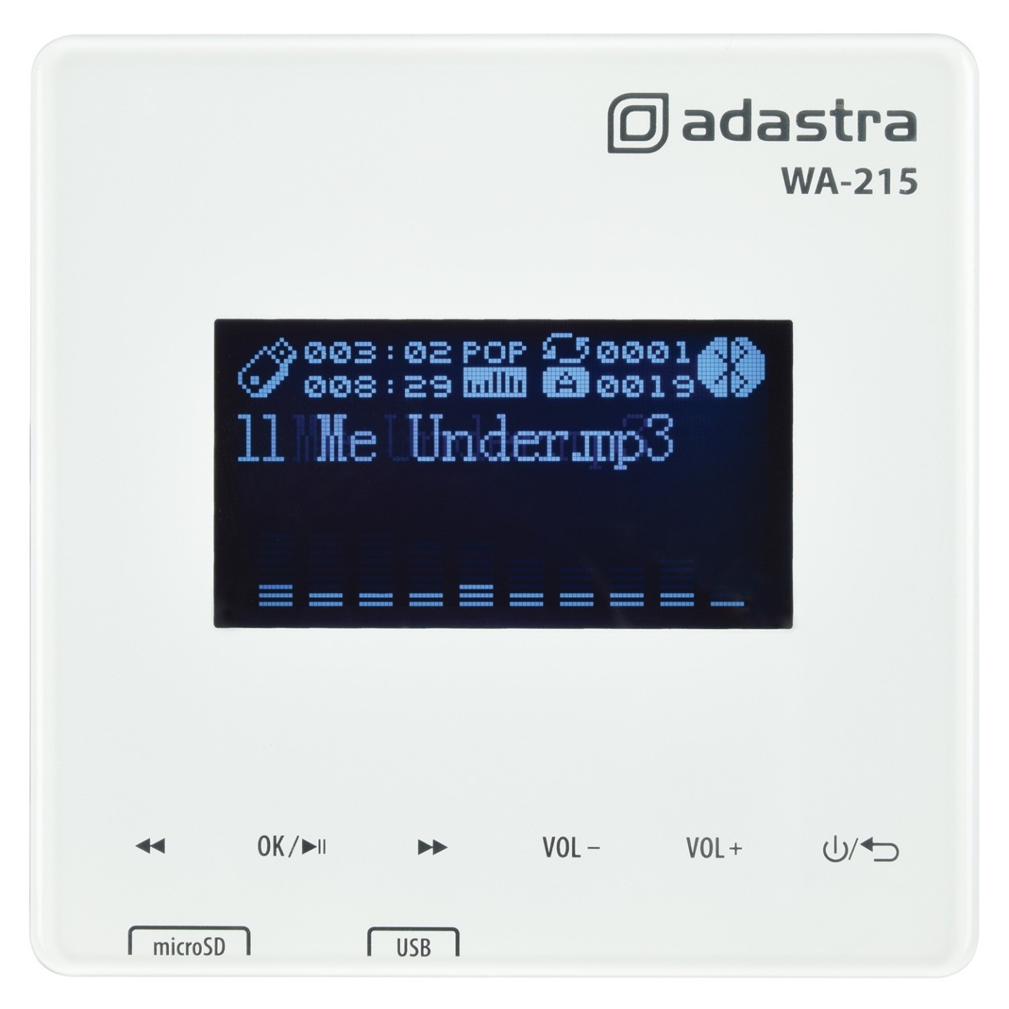 Adastra Wall Amplifier - WA-215 - BT USB FM 2x15W@8ohm 953.132UK — Buy in Cyprus with Fast Delivery