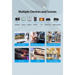 Buy Vention Network Cable - IKABN - CAT8 SFTP 15.0m Black in Cyprus, Nicosia, Limassol, Larnaka, Pafos