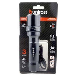 Buy Uniross USB Rechargeable Pocket Flashlight - ULFL014 - IP54 300 lumens & Pow... in Cyprus, Nicosia, Limassol, Larnaka, Pafos
