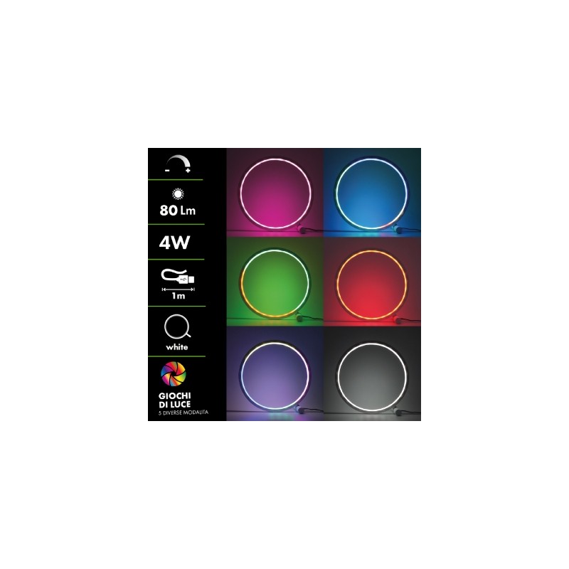 Buy GBC ON Infinity - RGB LED Table Lamp USB Power & Wired Controller 80LM in Cyprus, Nicosia, Limassol, Larnaka, Pafos