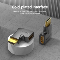 Buy Vention HDMI Adaptor - AIPB0 - 90 Degree Vertical Flat 4K60Hz in Cyprus, Nicosia, Limassol, Larnaka, Pafos