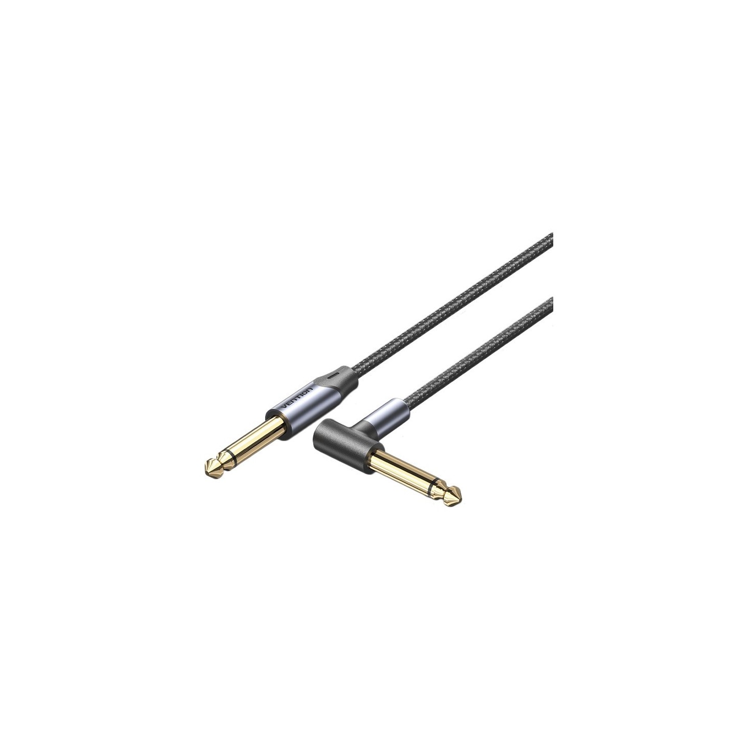 Vention AUDIO - BKEHJ - 6.3mm M-M Braided Cable Right Angle 5.0m — Buy in Cyprus with Fast Delivery