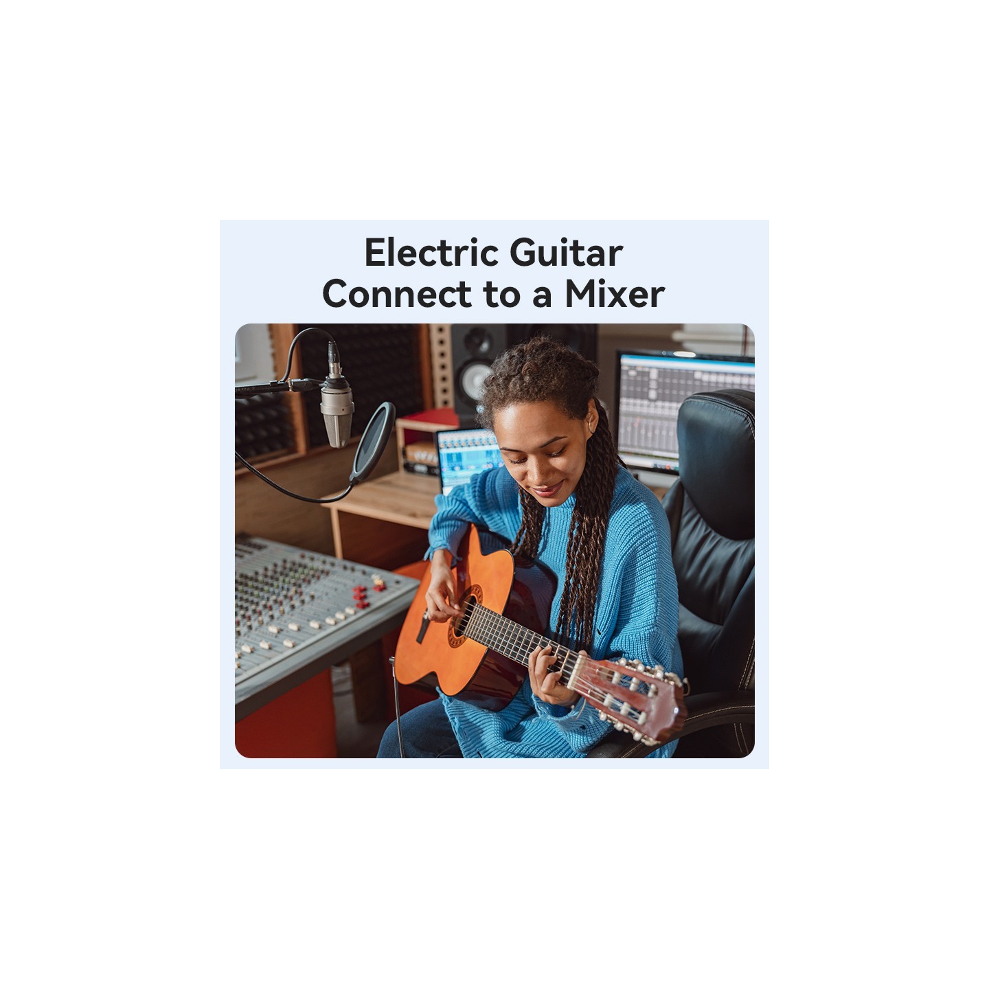 Vention AUDIO - BKEHJ - 6.3mm M-M Braided Cable Right Angle 5.0m — Buy in Cyprus with Fast Delivery