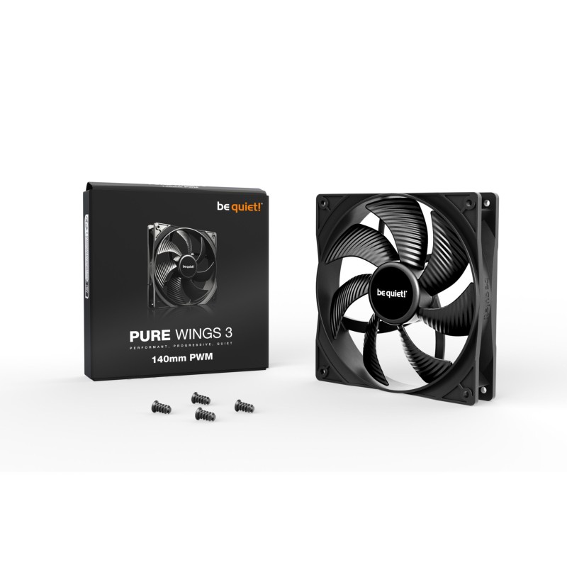 Buy Be Quiet Pure Wings 3 PWM 140mm BL108 - Black Case Fan, 25mm, Sleeve Bearing... in Cyprus, Nicosia, Limassol, Larnaka, Pafos