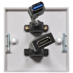 Buy AV:Link Wall Plate - 122.398UK - USB-A HDMI 8K in Cyprus, Nicosia, Limassol, Larnaka, Pafos