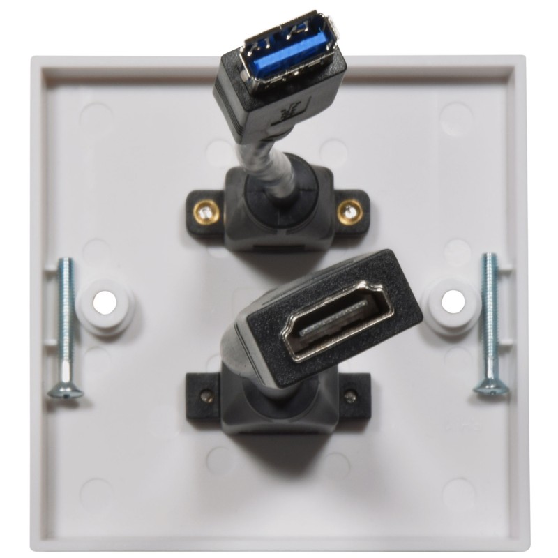 Buy AV:Link Wall Plate - 122.398UK - USB-A HDMI 8K in Cyprus, Nicosia, Limassol, Larnaka, Pafos