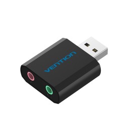 Buy Vention Audio Converter - VAB-S17-B - USB-A to 2x3.5mm Sound Card in Cyprus, Nicosia, Limassol, Larnaka, Pafos