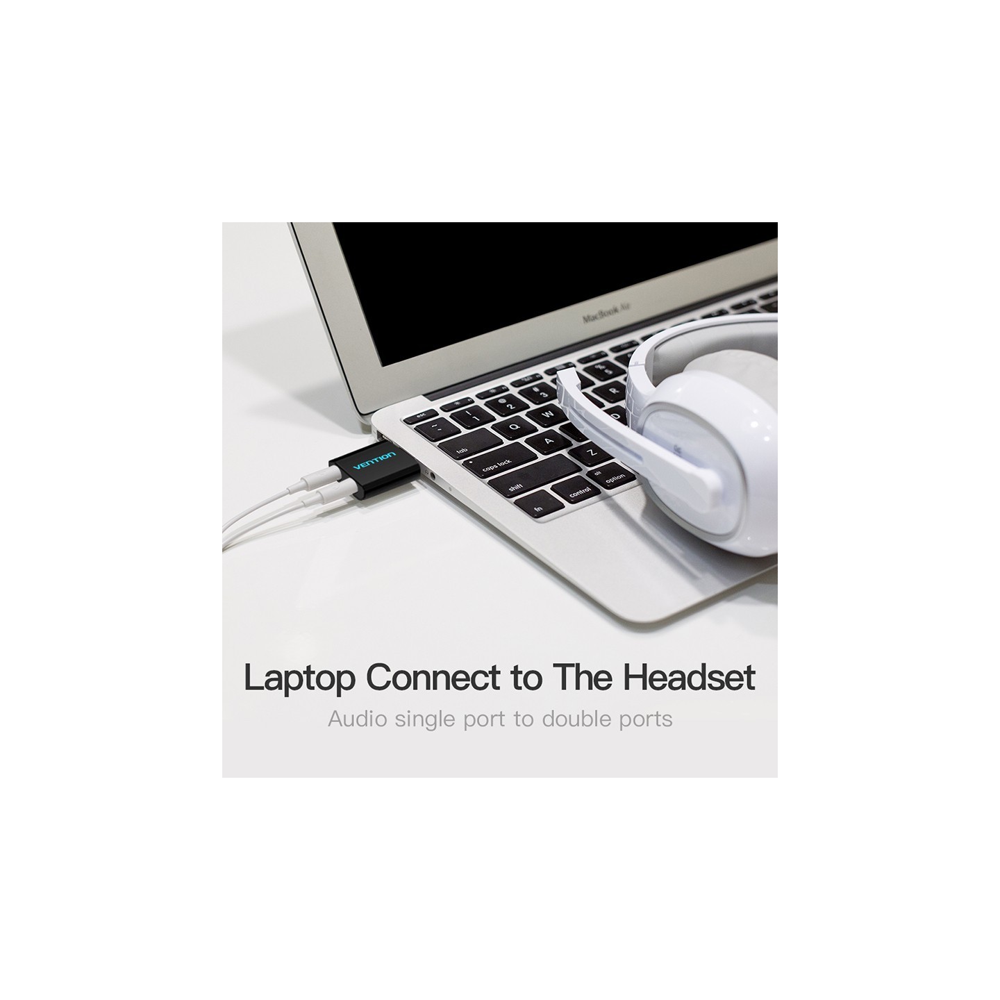 Vention Audio Converter - VAB-S17-B - USB-A to 2x3.5mm Sound Card — Buy in Cyprus with Fast Delivery