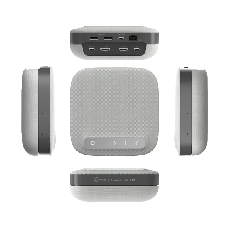 Buy j5create Conference Speakerphone USB-C Dock Pro Dual 4K RJ45 USB PD MST JCDS337 in Cyprus, Nicosia, Limassol, Larnaka, Pafos
