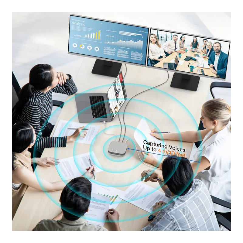 Buy j5create Conference Speakerphone USB-C Dock Pro Dual 4K RJ45 USB PD MST JCDS337 in Cyprus, Nicosia, Limassol, Larnaka, Pafos