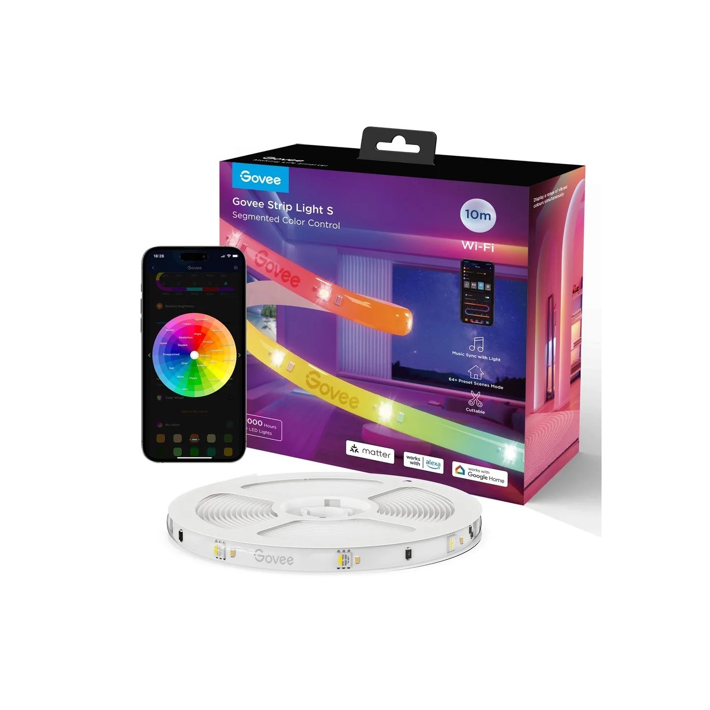 Govee LED Light Strip - RGBIC, Smart WiFi & BT, Protective Coating, 5m, Matter — Buy in Cyprus with Fast Delivery