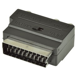 Buy AV:Link Scart to 3RCA Adaptor - 122.410UK - Scart to 3RCA Adaptor with Switch in Cyprus, Nicosia, Limassol, Larnaka, Pafos