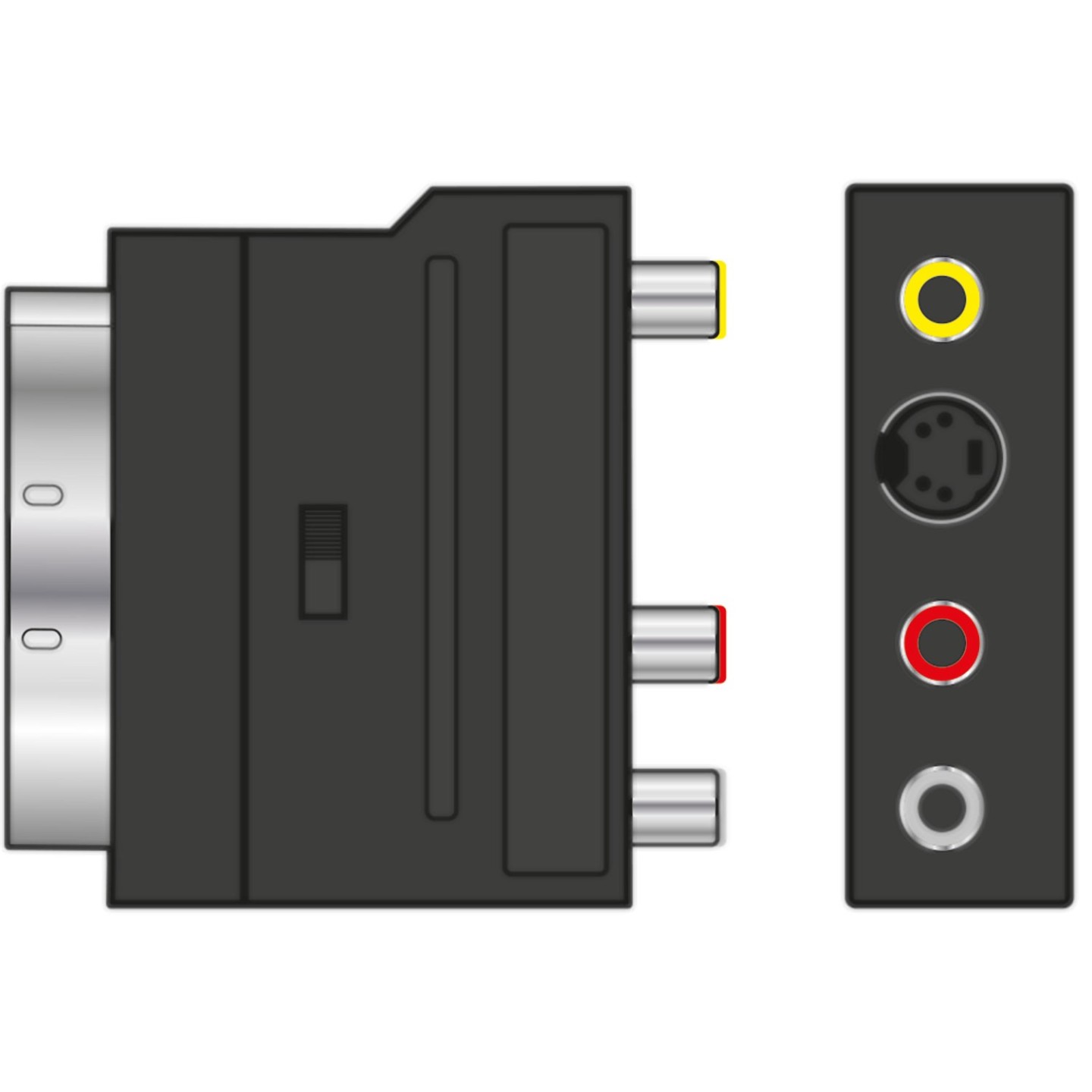 AV:Link Scart to 3RCA Adaptor - 122.410UK - Scart to 3RCA Adaptor with Switch — Buy in Cyprus with Fast Delivery