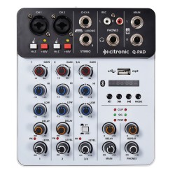 Buy Citronic Mixer Studio QPAD - 170.814UK - 2ch BT USB Play-Rec in Cyprus, Nicosia, Limassol, Larnaka, Pafos